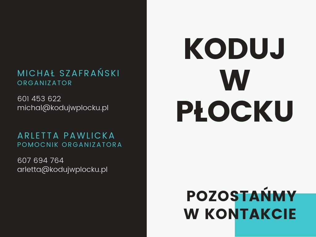 Koduj w Płocku - oferta sponsorska